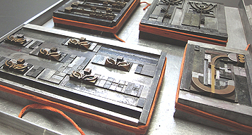 Bleisatz Druckform Typogarten